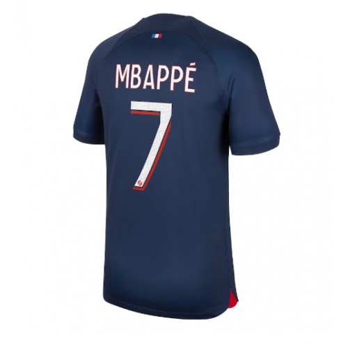 Paris Saint-Germain Kylian Mbappe #7 Hemmatröja 2023-24 Kortärmad